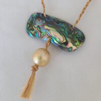 Abalone and Golden South Sea Necklace